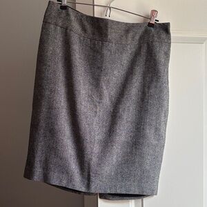 The Limited Gray Tweed Pencil Skirt